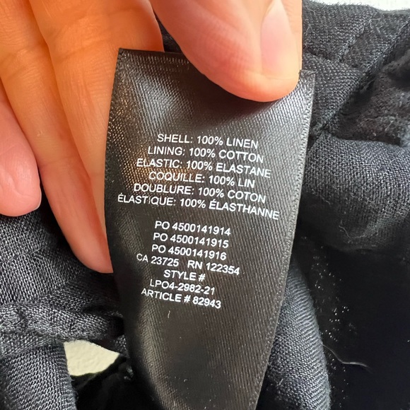 Aritzia black linen crop top XS - Picture 6 of 6